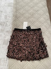 Zara Black Brown Sequinned