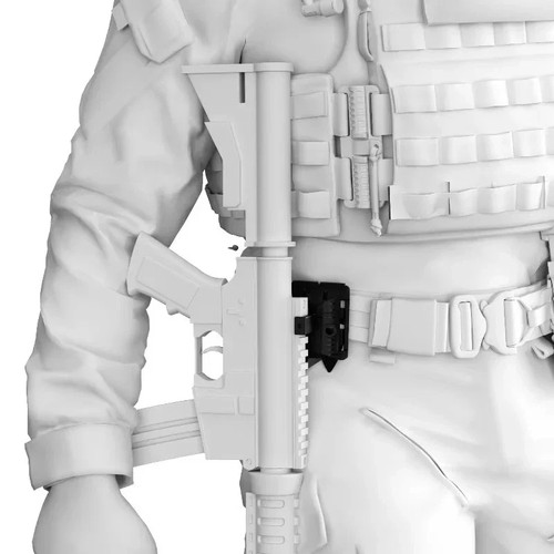 Tactical holster plate - ar,