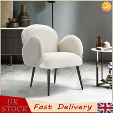 Living Room Armchair Accent Chair Teddy Tub Chair with Arms Back Home Bedroom UK
