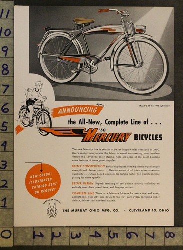 1950 mercury bicycle - 1950,