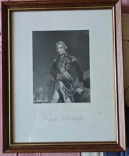 Lord Nelson Black And White Framed Engraving
