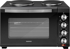 Daewoo 42L Mini Counter top Electric Cooker Freestanding Small Oven Hob 3000W