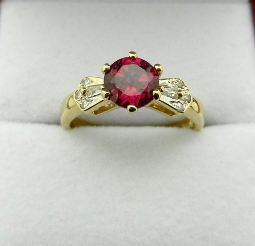 Red spinel with - red,