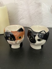 Quail Ceramic Egg Cups/Hand Painted