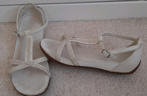 Clarks cream leather - leather, active
