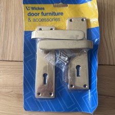 Wickes Brass Door Handles With All Fittings.