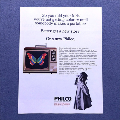 1965 philco color print - philco,