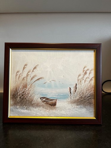 Vintage oil painting signed - painting,