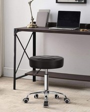 Round Rolling Stool Chair PU