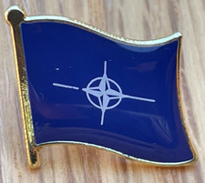 NATO Country Metal Flag Lapel