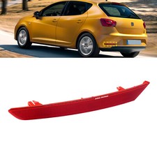 Left Side Rear Bumper Reflector Light Cover For Seat Ibiza IV Hatchback 5D 12-17