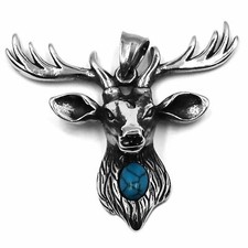 Deer Necklace Mens Womens