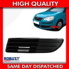 FRONT BUMPER FOG LIGHT GRILLE COVER TRIM LEFT PASSENGER SIDE FOR VW POLO (01-09)