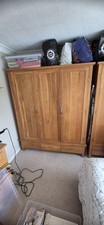 Solid Oak Triple Wardrobe with Drawers
