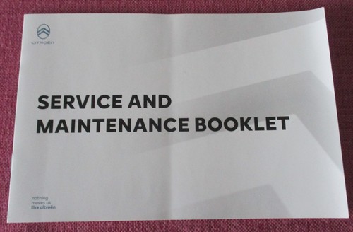 Citroen service book c3 - (2023),