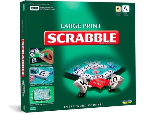 Large print scrabble board - scrabble,