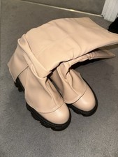 Cream Boots 