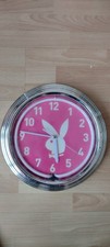 Vintage Playboy Wall Clock - Neon Pink
