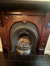 Vintage Hand Engraved Mahogany