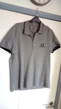 Mens Armani Exchange Polo top 40 chest grey Excellent cond stretch RN91714