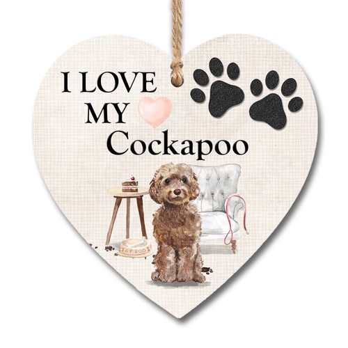 Wooden heart plaque love my - plaque,