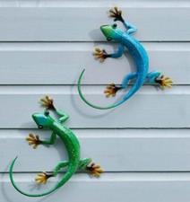 Pair of Gecko Azure & Emerald