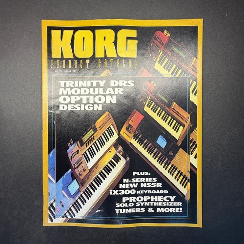 Vintage korg product catalog - korg,