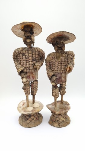 Arcimboldesque shell figurines