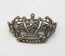 WWII Sterling Silver Marcasite