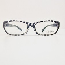 Alain Mikli A0492 Black White Checkered Full Rim Eyeglasses Glasses Ex Display 