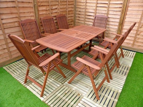 Outdoor hardwood furniture set - hardwood,