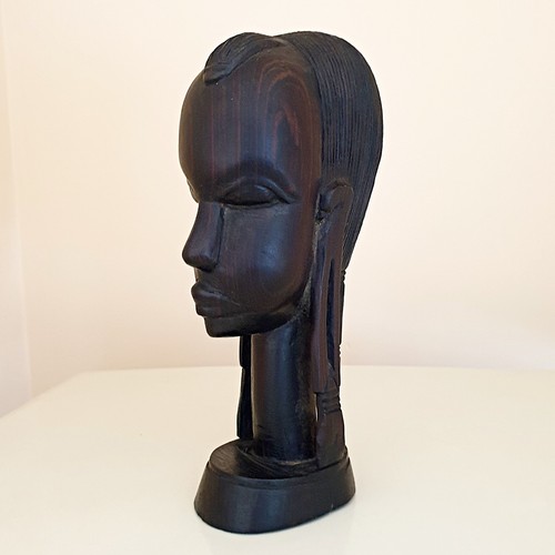 Vintage female african wooden - vintage,