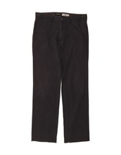 DOCKERS Mens Slim Chino Trousers  W33 L32 Black Cotton DF06