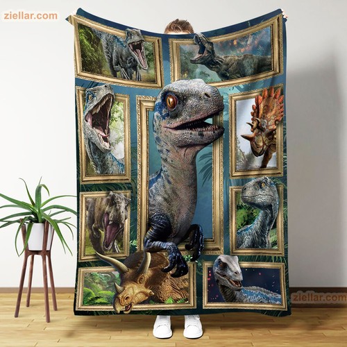 Dinosaur fleece blanket - dinosaur,
