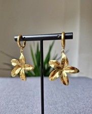 Floral Pendant Earrings