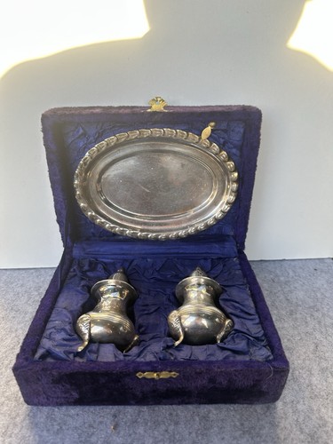 Silver plated salt pepper - plated,