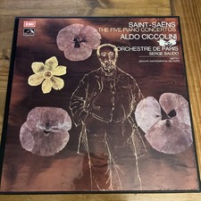 EMI 3 LP box SLS 802: Saint-Saëns - The Five Piano Concertos / Ciccolini