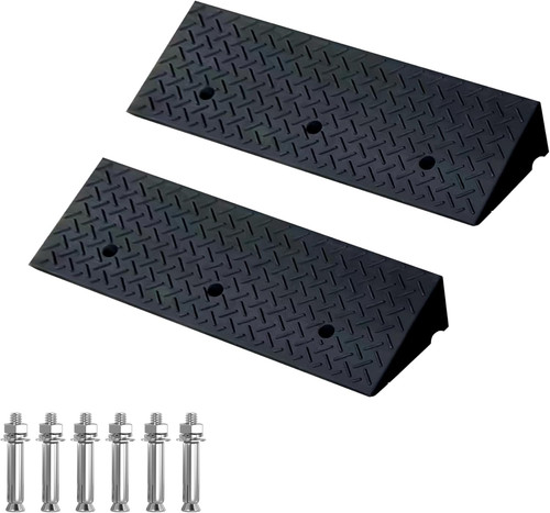 Heavy duty rubber curb ramps - rubber,