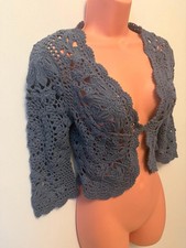 Oasis Blue Crochet Bolero
