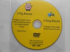 3 DOG RACES / 3 PIG RACES ON