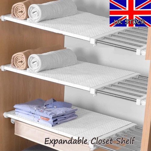 Expandable closet shelf - closet,