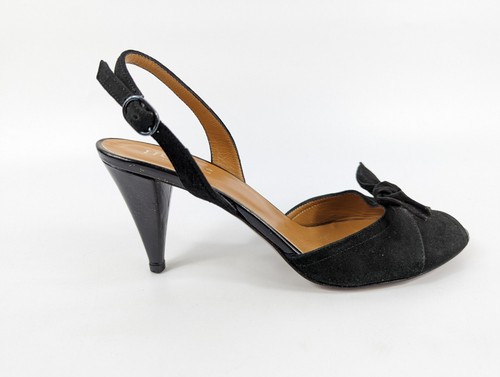 Hobbs black leather mid - hobbs, heel