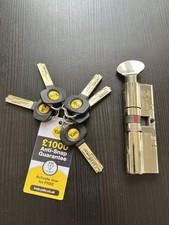 Yale 3 Star High Security Euro TS007 Anti Snap Cylinder Door Lock 5 Keys 45/55mm