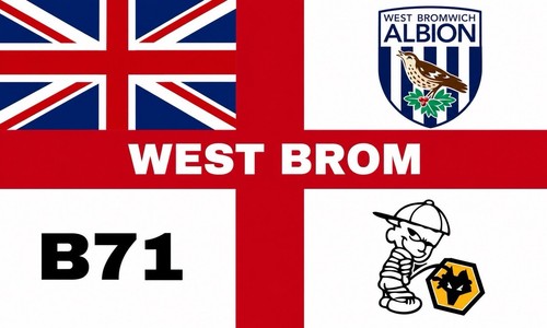 West brom 5x3ft flag - brom,