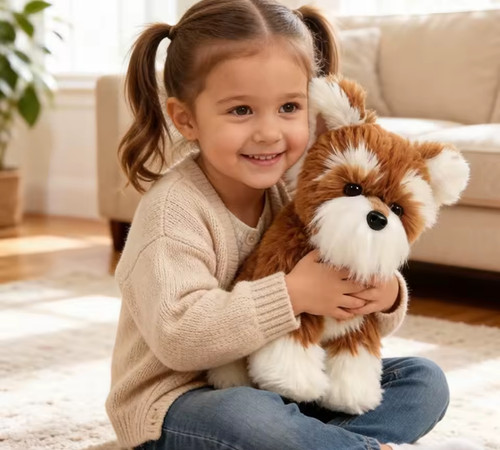 20cm miniature schnauzer plush - 20cm,