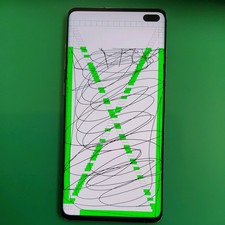 LCD Screen Assembly Frame For Samsung S10 plus and bat used see damage with bat