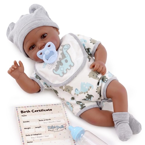 Black baby doll - doll, toy