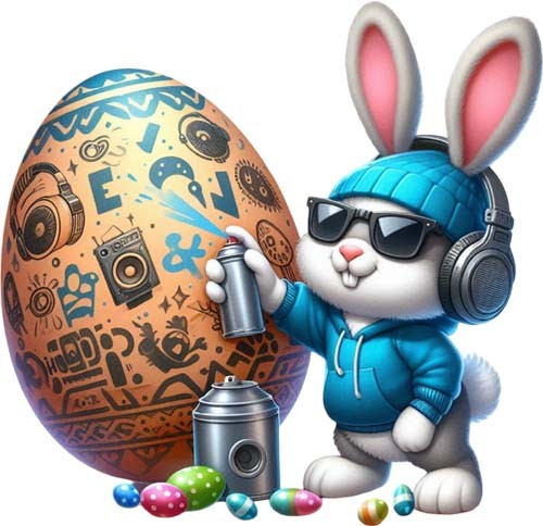 Easter hip hop bunny - hop,