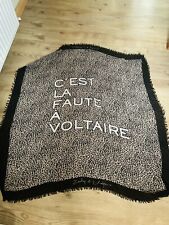 Zadig And Voltaire Leopard Scarf Shawl New
