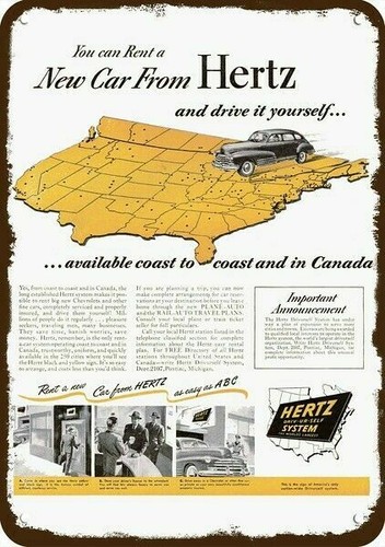 1947 hertz rental - rental, rent
